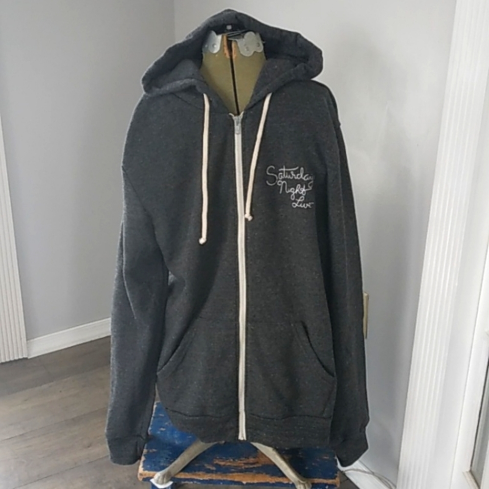 SATURDAY NIGHT LIVE ALTERNATIVE GRAY EMBROIDERED HOODIE MENS XXL